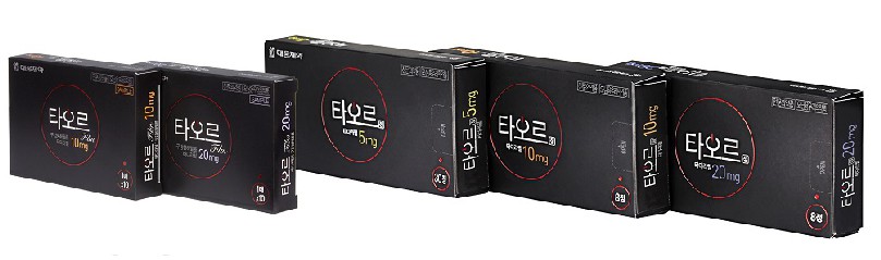 대웅제약, 발기부전 치료제 '타오르정ㆍ필름' 대웅제약, 발기부전 치료제 '타오르정ㆍ필름'
