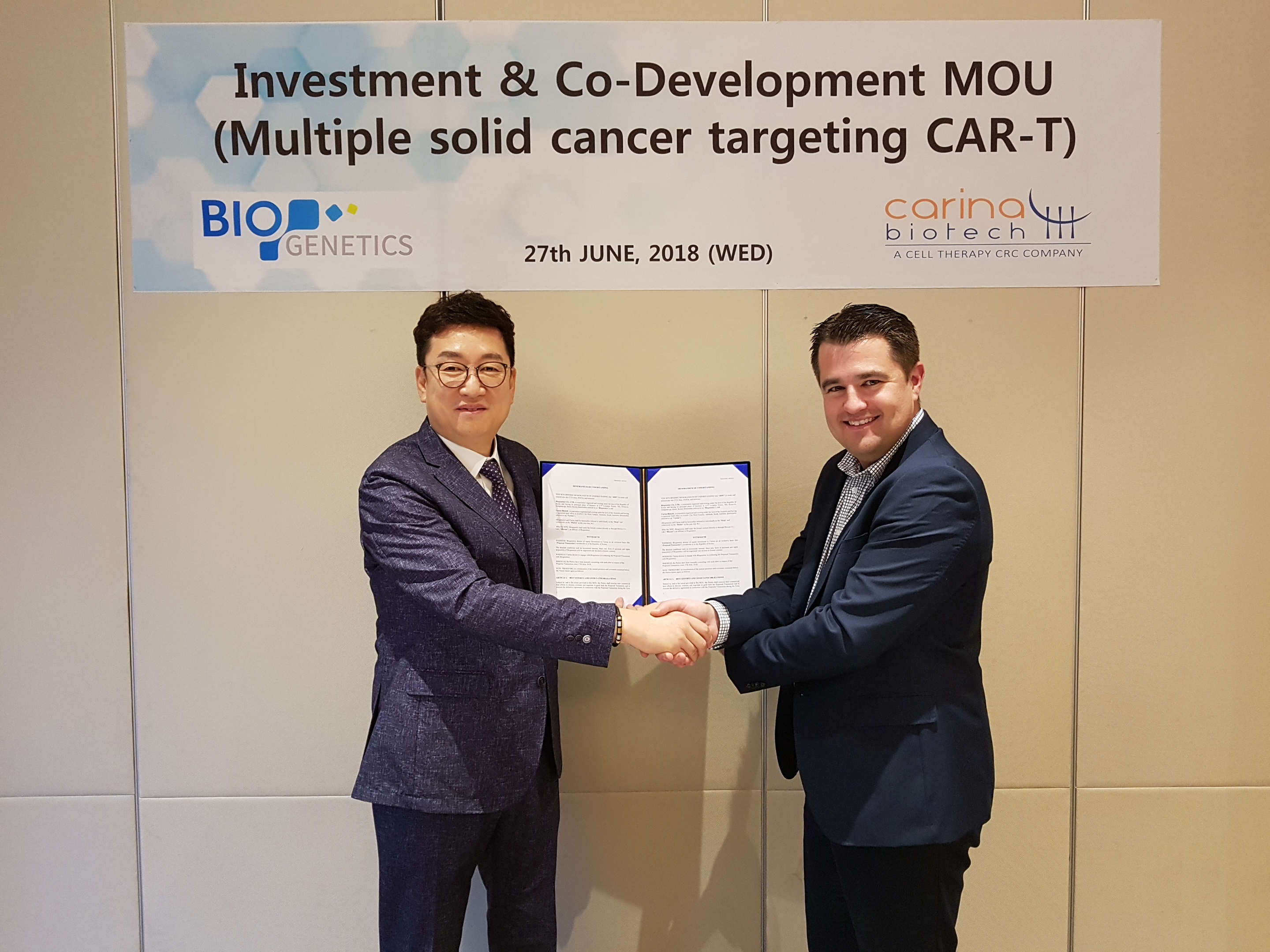 바이오제네틱스, 호주 면역항암제 기업에 지분투자 < 제약·바이오 < 산업 < 기사본문 - 팜뉴스