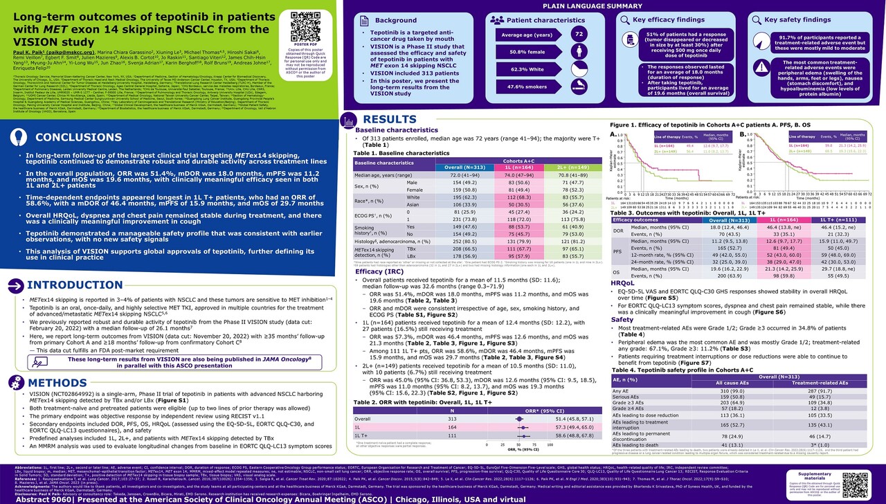 텝메코 VISION 연구의 장기 추적 분석 주요 결과