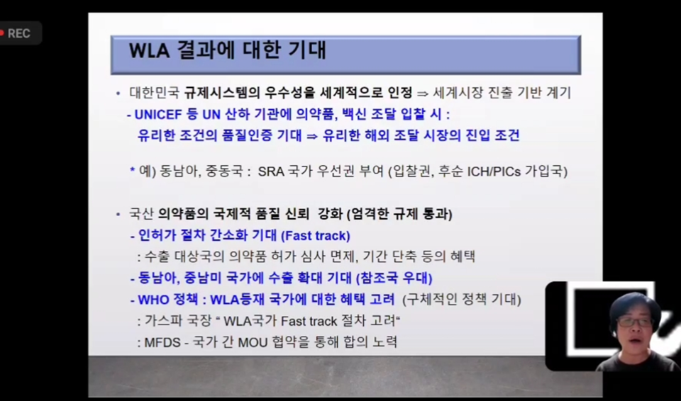 김부선 교수 웨비나 발표모습2