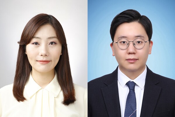 사진. (왼쪽부터) 전지원 교수, 김성민 연구원