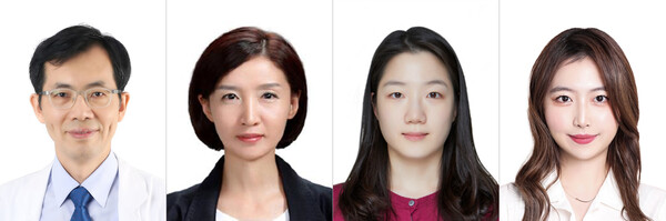 사진. (왼쪽부터) 원장원 교수, 김미지 교수, 신형은 박사, 김소희 연구원)