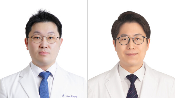 사진. (왼쪽부터) 권승원 교수, 이한결 교수