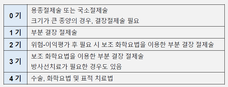 [대장암 병기별 치료법]