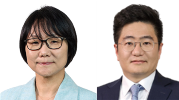 사진. (왼쪽부터) 황보빈 교수, 정현성 교수