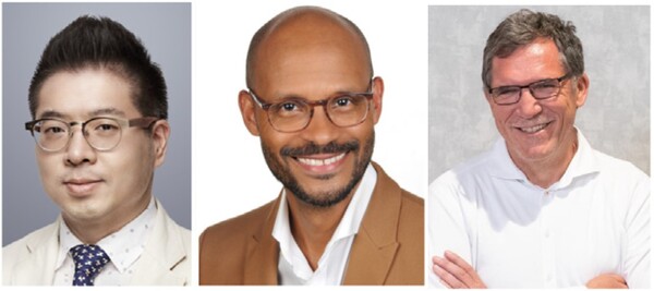 사진. (왼쪽부터) 이성학 교수, Alanna Ebigbo 교수, Helmut Messmann 교수