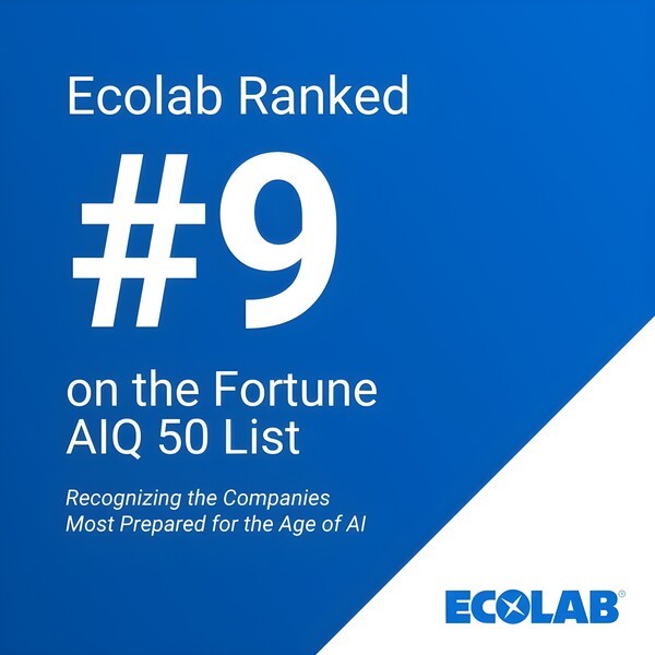 이콜랩, 포춘 '2025 AI 혁신기업 50'서 9위 선정